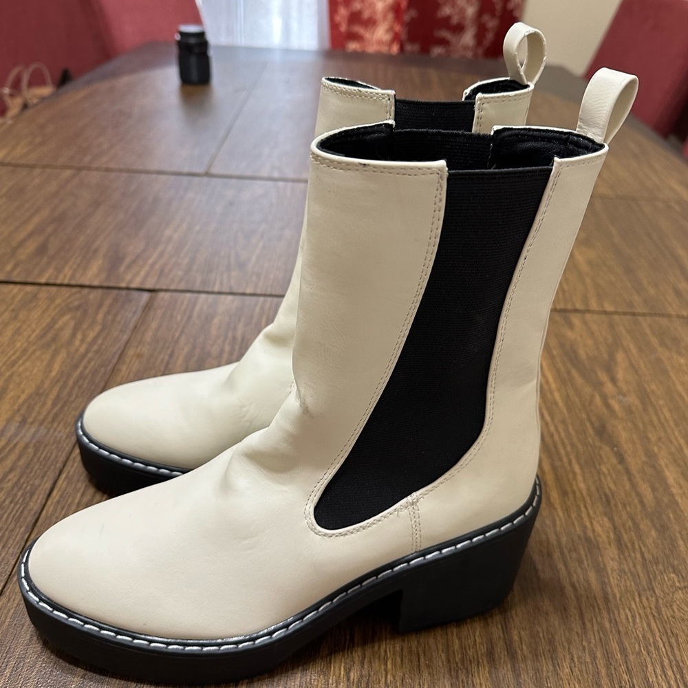 Nine West Doleas 3 Cream Women's Boots, Size 8.5‎ - Picture 9 of 10